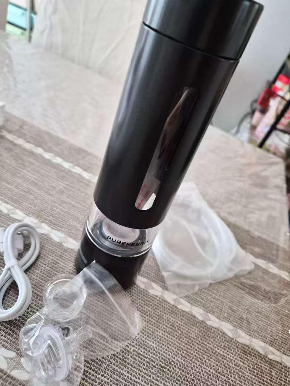 PUREPEBRIX Hydrogen Water Bottle Generator - 9060 PPB Molecular Hydrogen | SPE/PEM Tech, 12-Hour Retention, IHSA & H2 Analytics Certified, Portable for Gym, Office & Travel (Black) customer photo 2