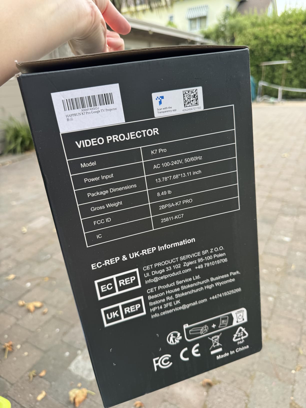 HAPPRUN 3000 ANSI Lumens Outdoor Projector with Official Google TV | 4K Supported, Dolby Audio, Auto Focus & Auto Keystone, 10K+ Apps, WiFi 6, Bluetooth, Indoor & Outdoor Movies customer photo 1