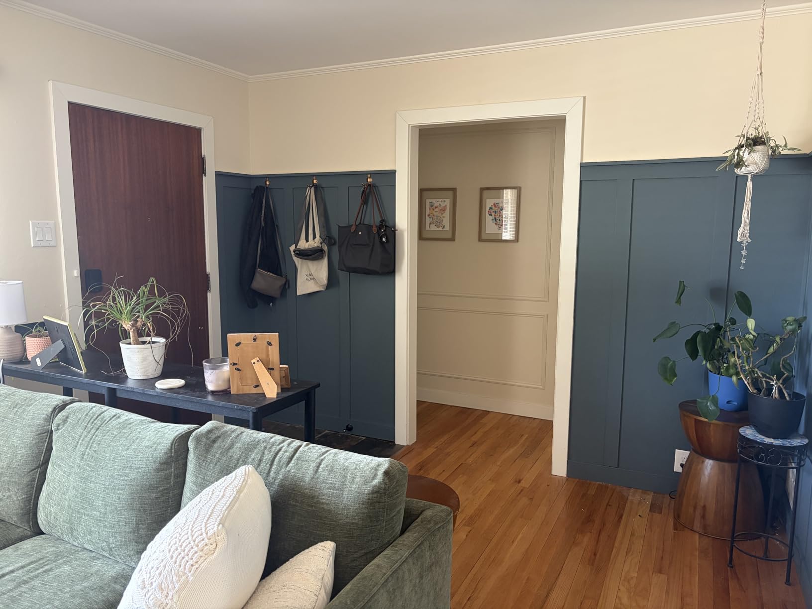 94.5 x 54 in MDF Premade Board and Batten Paintable Wainscoting Kit | Wainscotting Wall Panel with Edge Strip, Premade Accent Wall Panel for DIY Kitchen Bedroom Living Room Home Decor Covers customer photo 1