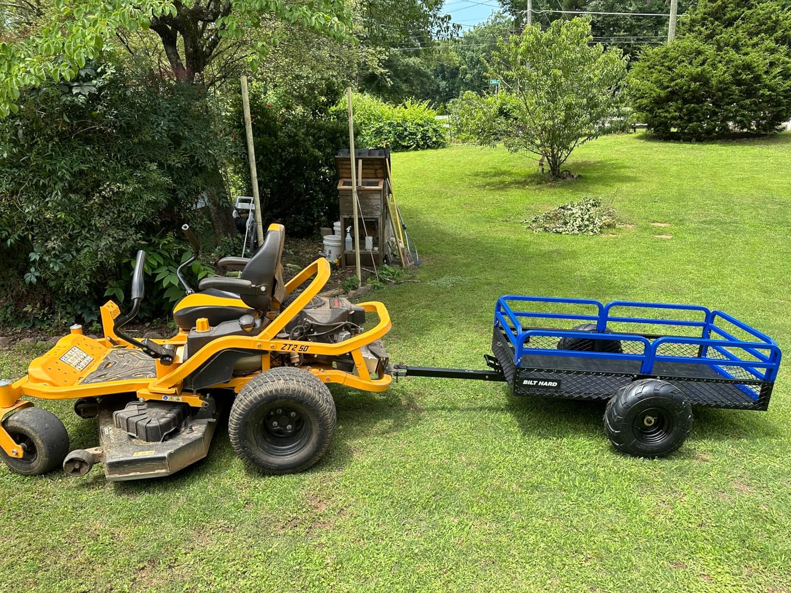 BILT HARD Heavy Duty 1500 lbs Capacity ATV Dump Cart, 11 Cu.Ft Tow Behind Garden Trailer customer photo 1