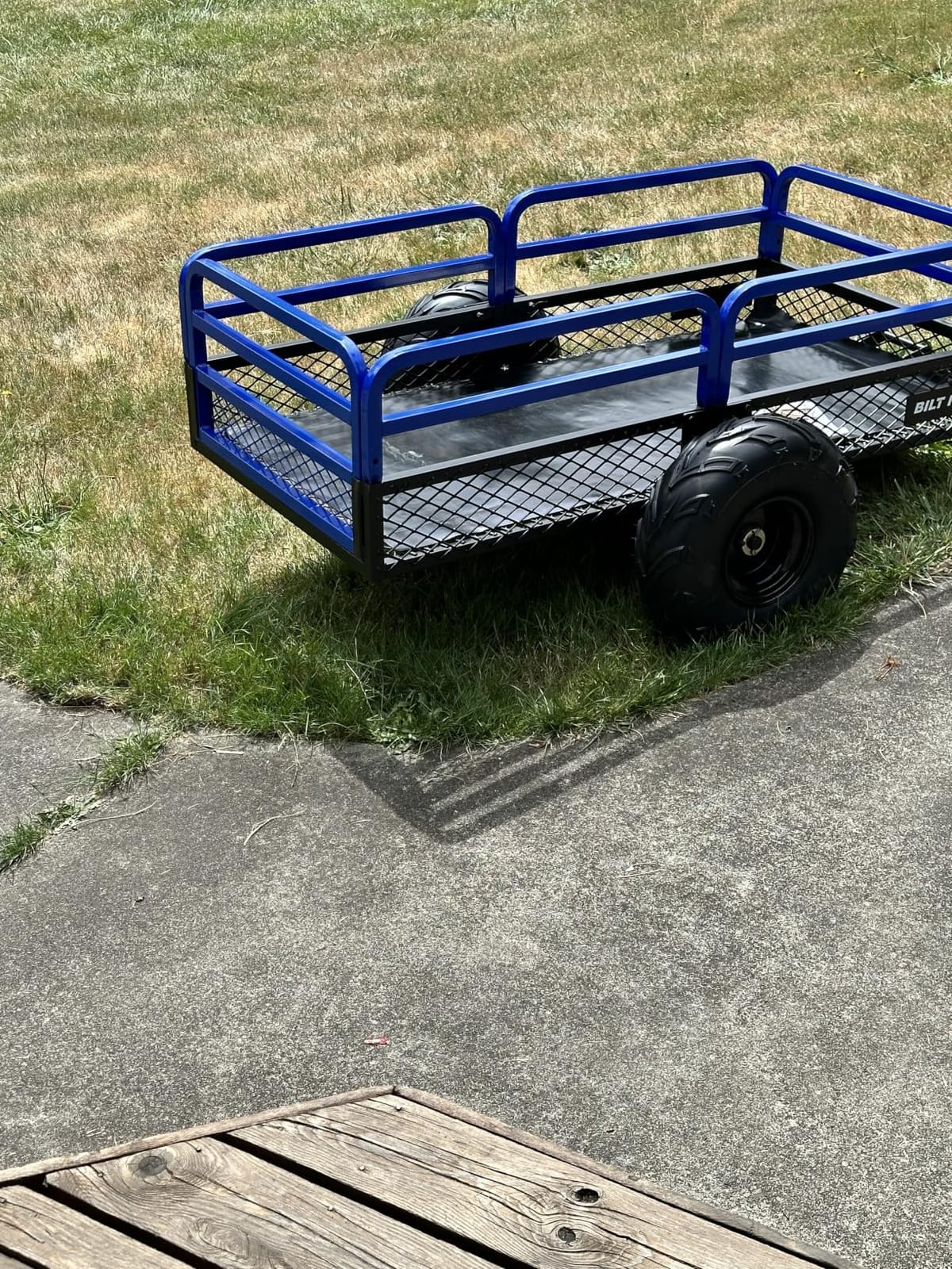 BILT HARD Heavy Duty 1500 lbs Capacity ATV Dump Cart, 11 Cu.Ft Tow Behind Garden Trailer customer photo 2