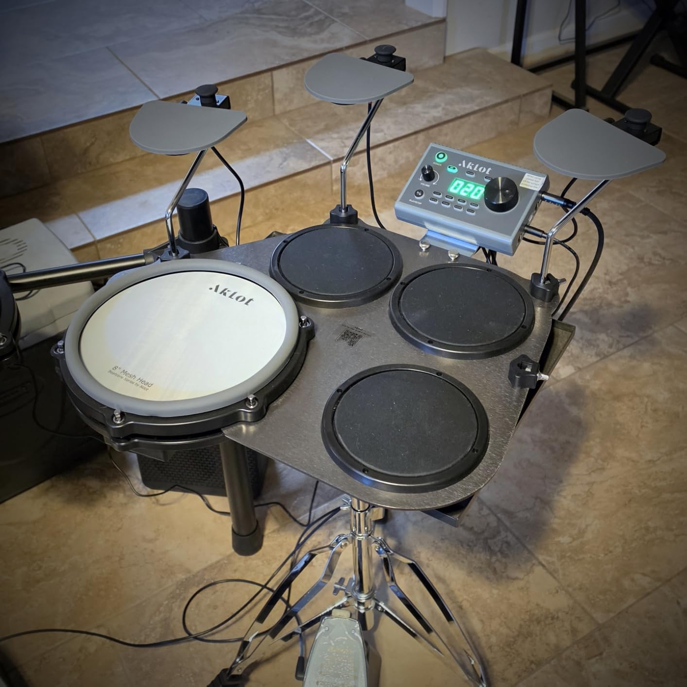 AKLOT Portable Electric Drum Set: 8