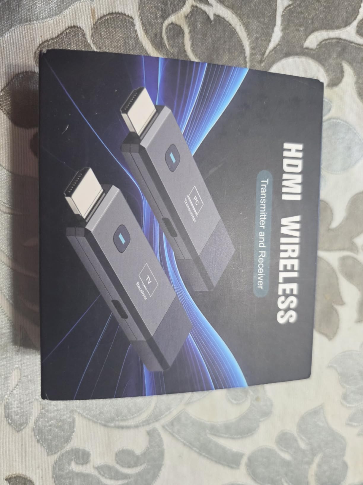 Wireless HDMI Transmitter and Receiver 328ft/100m Extender 1080P Output | Ultra HD 4K Decode Input Plug&Play Portable 2.4G/5.8G for Video and Audio to Monitor from PC/Projector/TV Box(Gray) customer photo 2