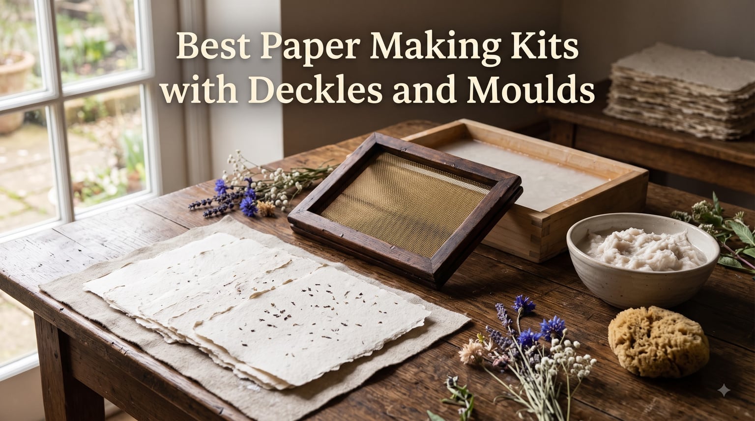 Best Paper Making Kits with Deckles and Moulds