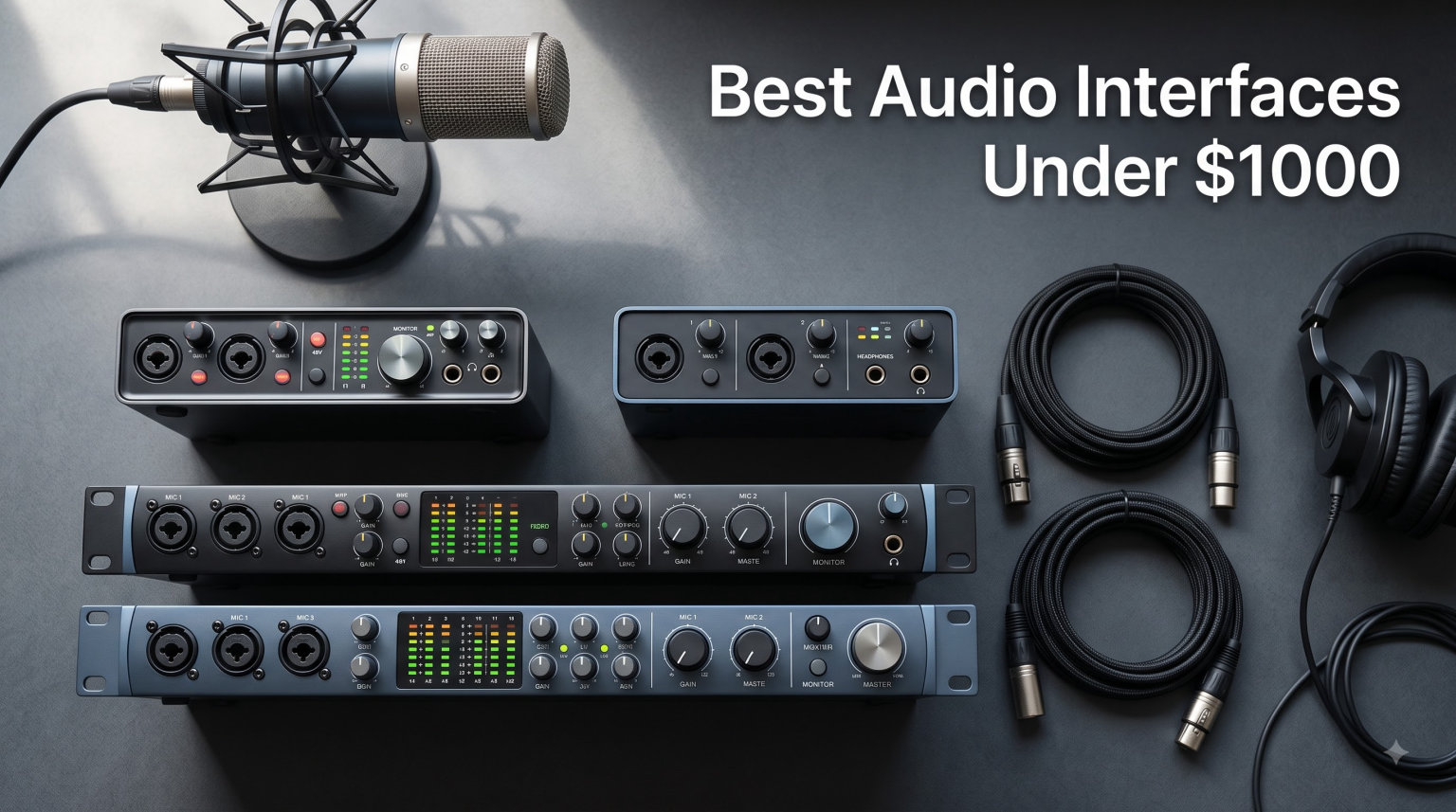 Best Audio Interfaces Under $1000