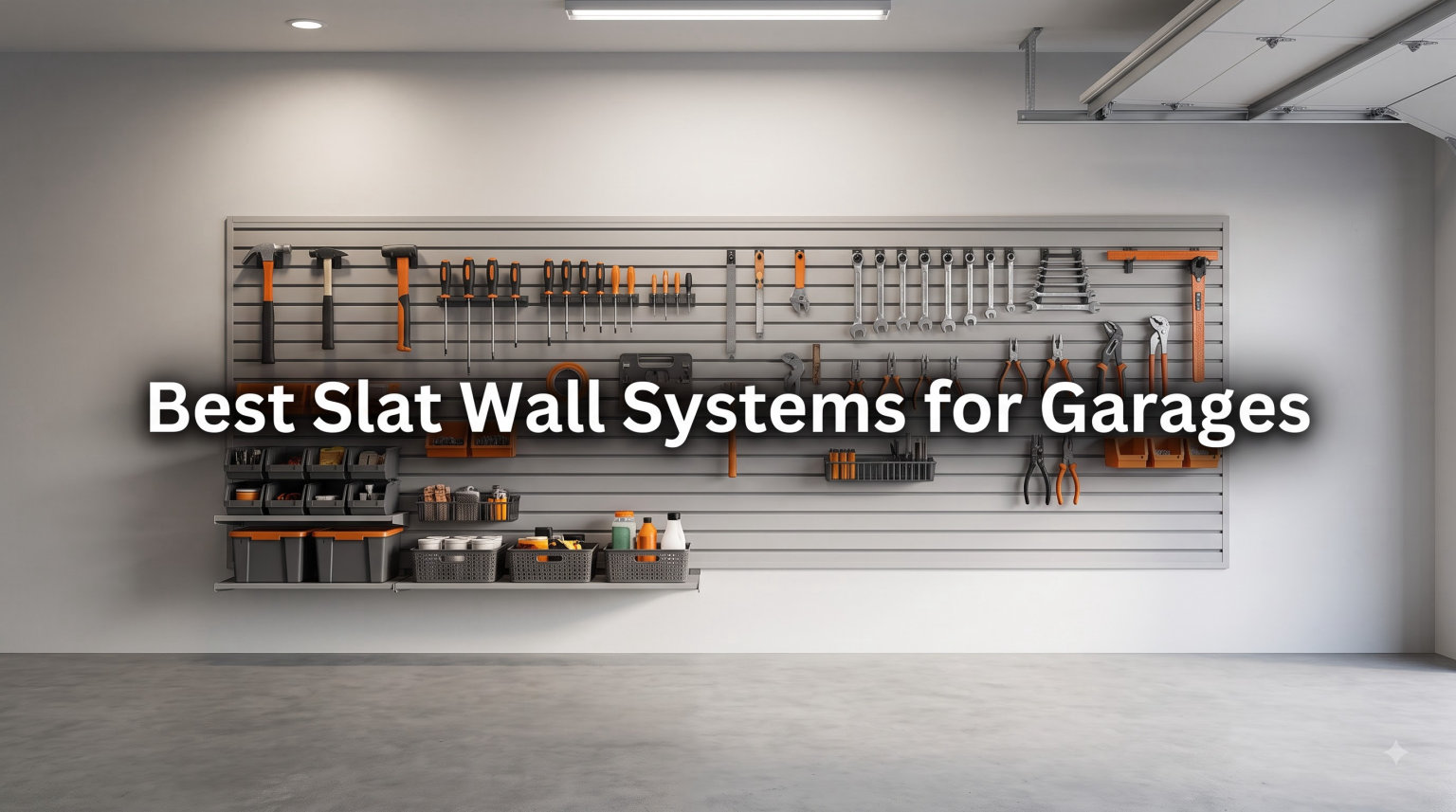 Best Slat Wall Systems for Garages