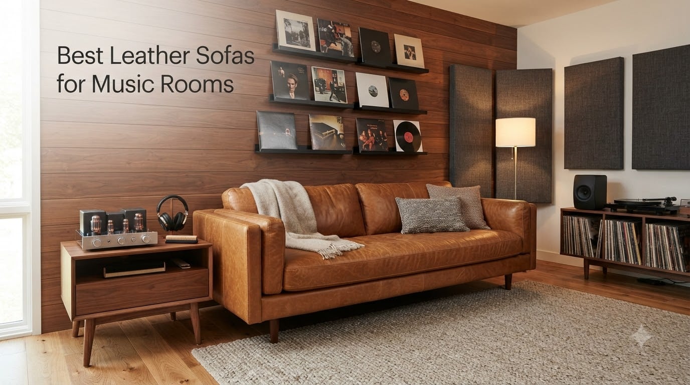 Best Leather Sofas for Music Rooms