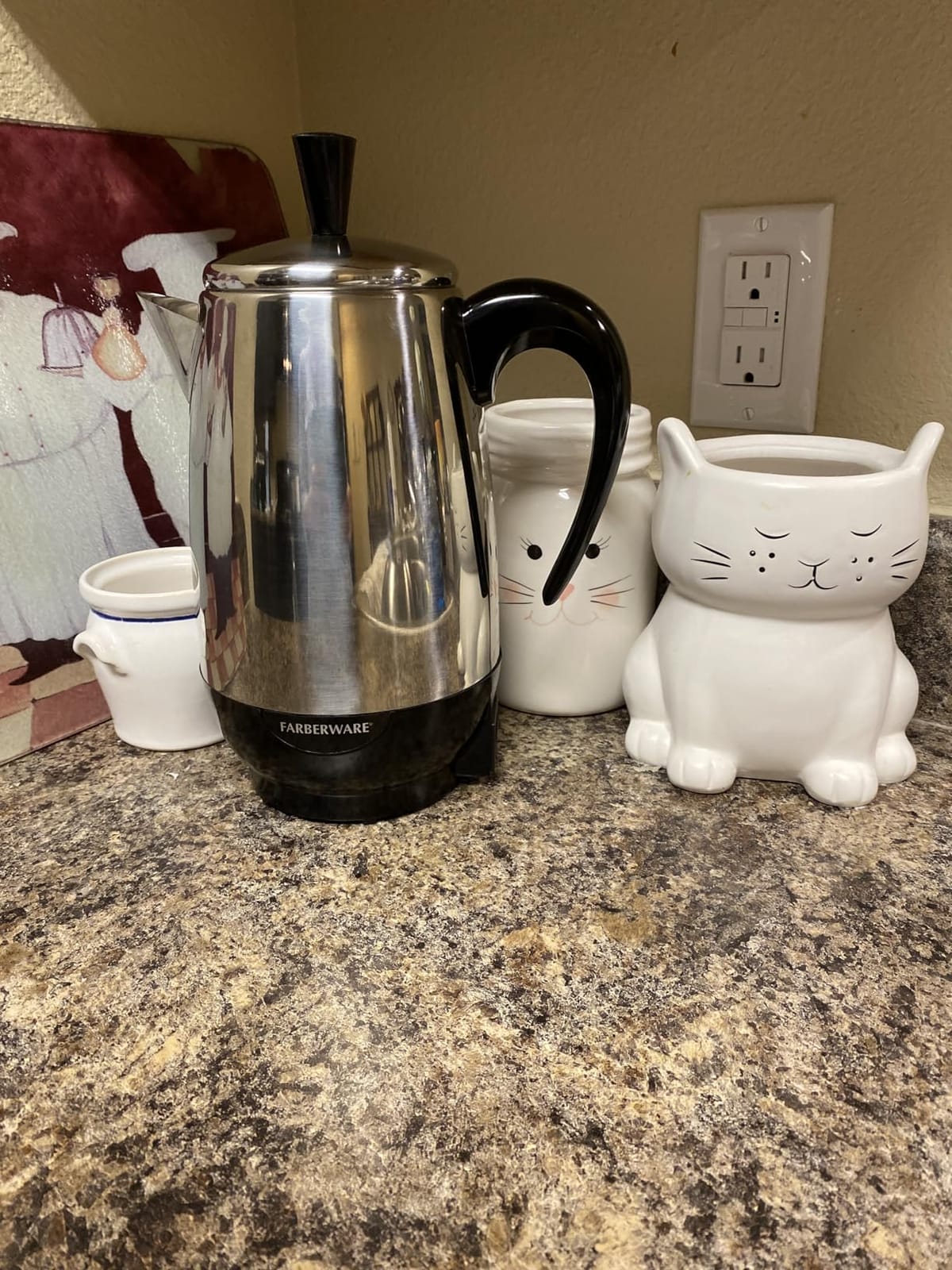 Farberware Electric Coffee Percolator, Stainless Steel Basket, Automatic Keep Warm, No-Drip Spout, 8 Cup customer photo 1