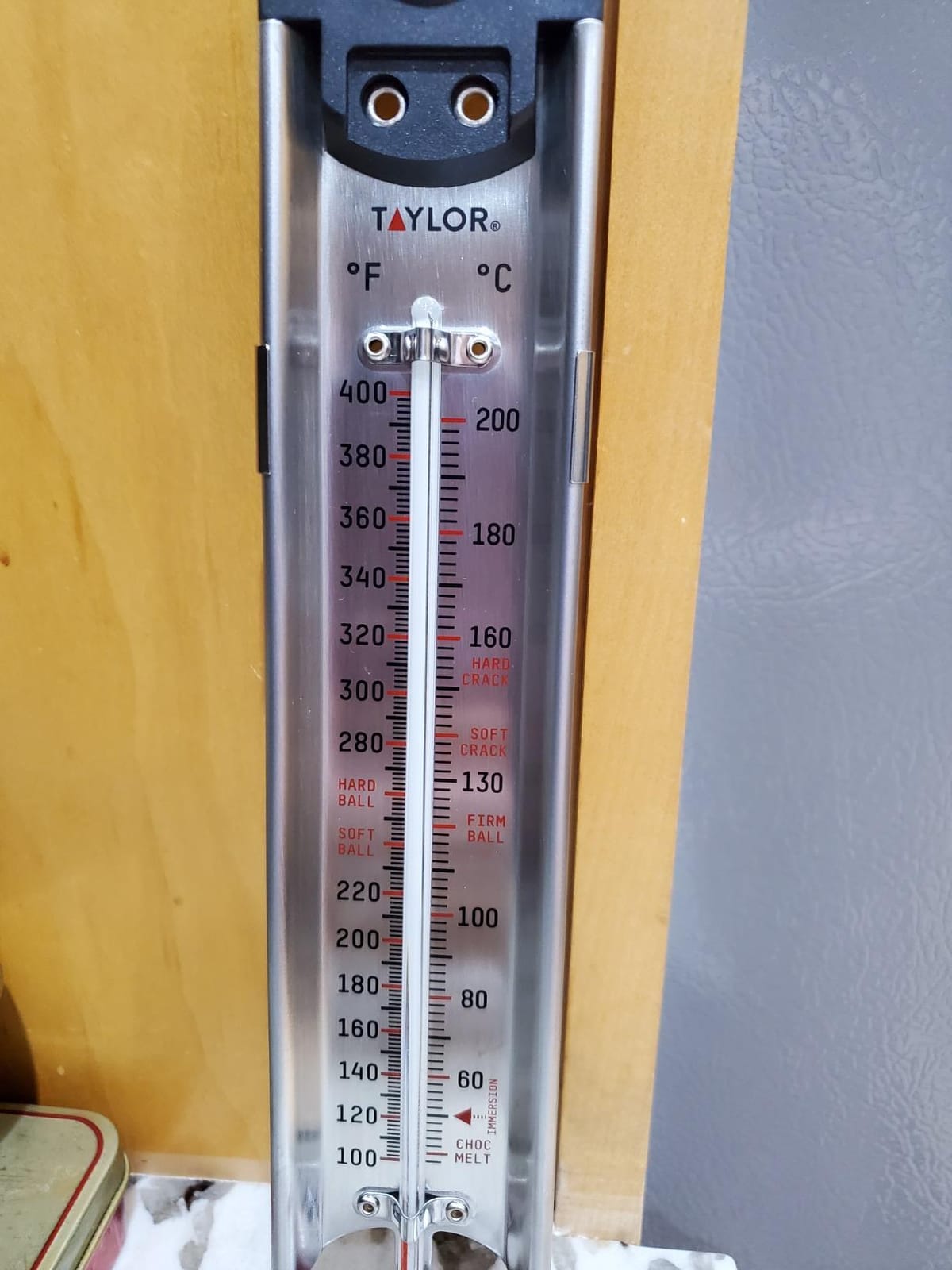 Taylor Stainless Steel Candy and Deep Fry Thermometer, 12-Inch Analog Paddle with Pan Clip, Ideal for Frying, Sugar, Brewing, Syrup, and More customer photo 2