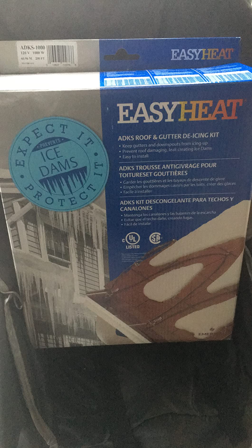 EasyHeat 80' Roof Deicing Cable, For Roof and Gutters, Pre-assembled for Ice and Snow Damage Prevention, 400 Watts customer photo 2