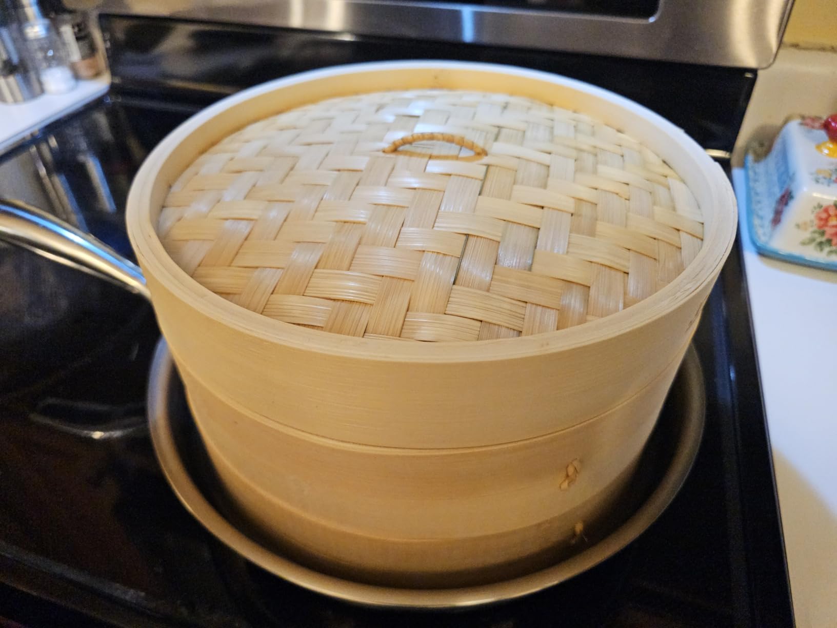 Joyce Chen 2-Tier Bamboo Steamer Baskets, 10-Inch customer photo 1