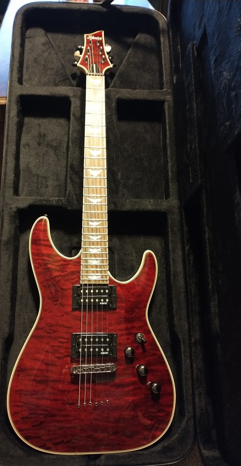 Schecter Omen Extreme-6 Electric Guitar - See-Thru Black customer photo 1