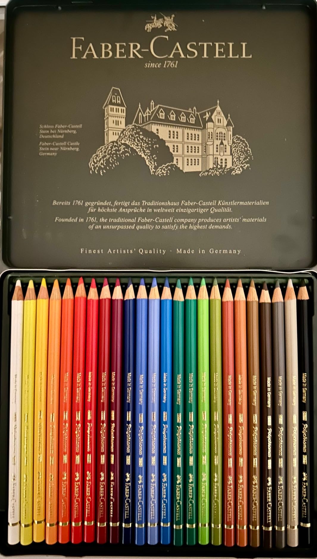 Faber-Castell Polychromos Artists' Color Pencils - Tin of 24 Colors - Premium Quality Artist Pencils customer photo 2