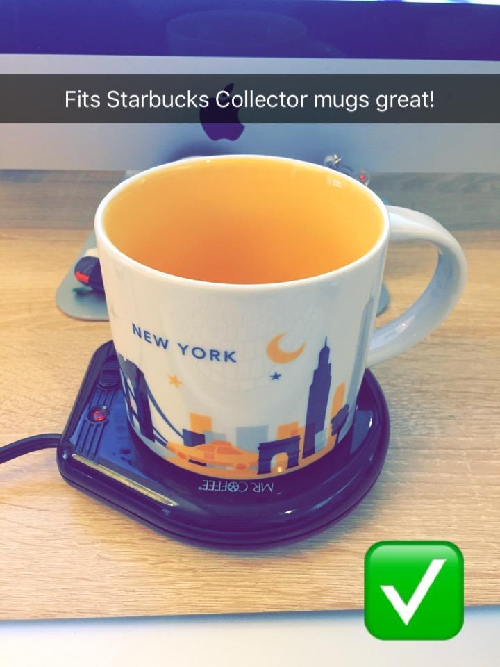 Mr. Coffee Mug Warmer for Coffee and Tea Portable Cup Warmer for Travel Office Desks and Home Black | Gifts for Teachers customer photo 2