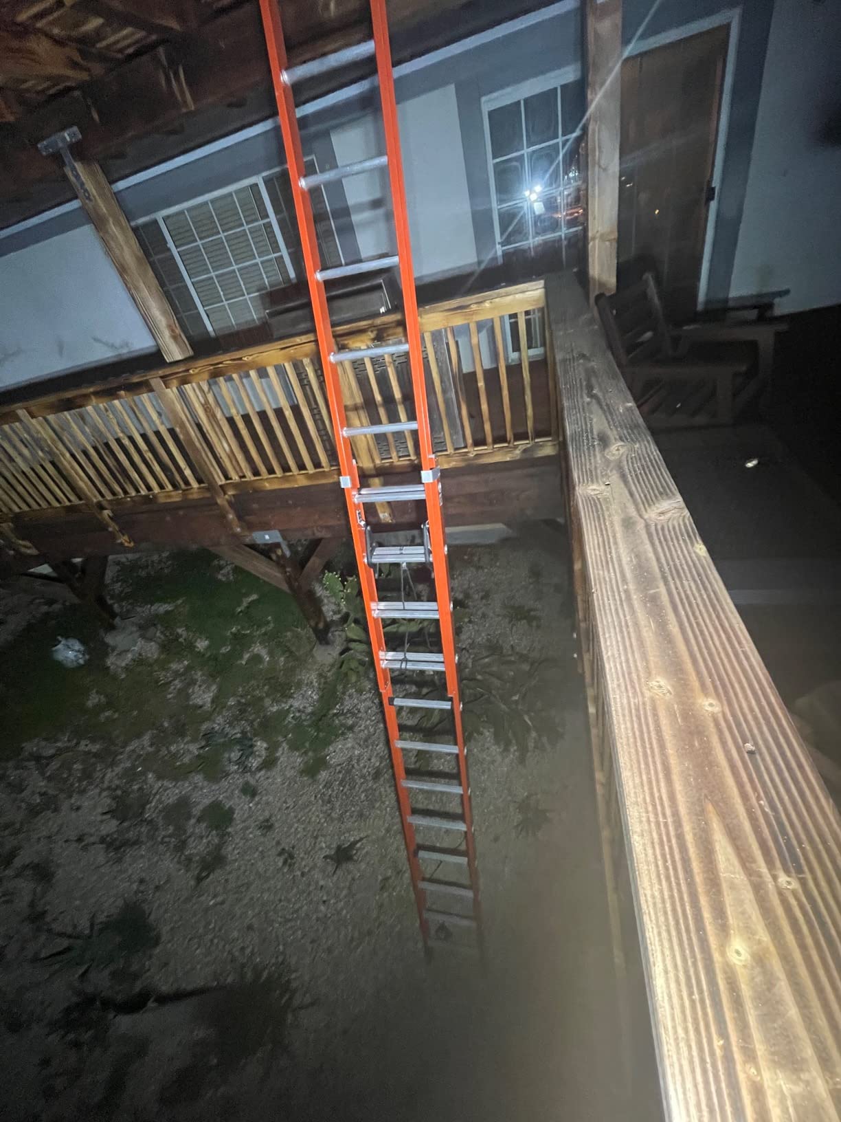 Louisville 16 ft Fiberglass Extension Ladder, FE3216, Type IA, 300 lbs customer photo 1