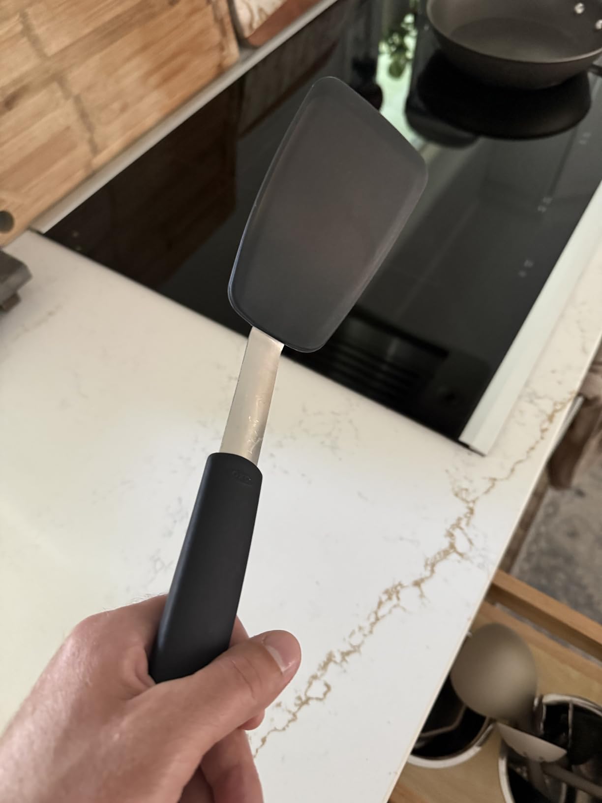 OXO Good Grips Small Silicone Flexible Turner - Black customer photo 1