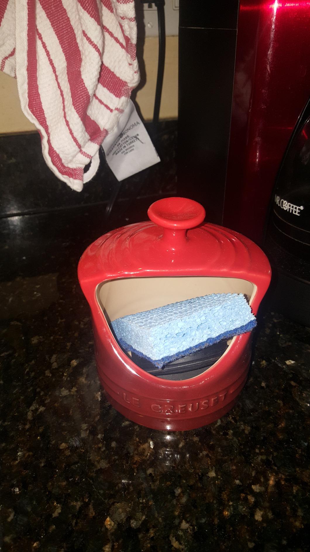 Le Creuset Stoneware Salt Crock, 10 oz., white customer photo 1