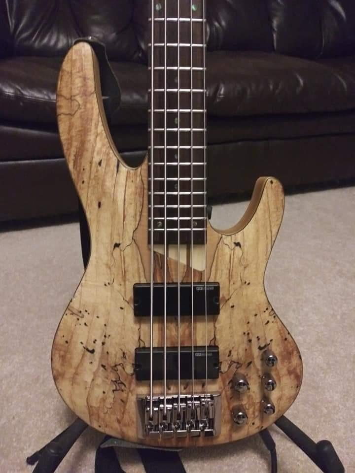 ESP LTD B-206SM Spalted Maple 6-String Bass Guitar, Natural Satin customer photo 2