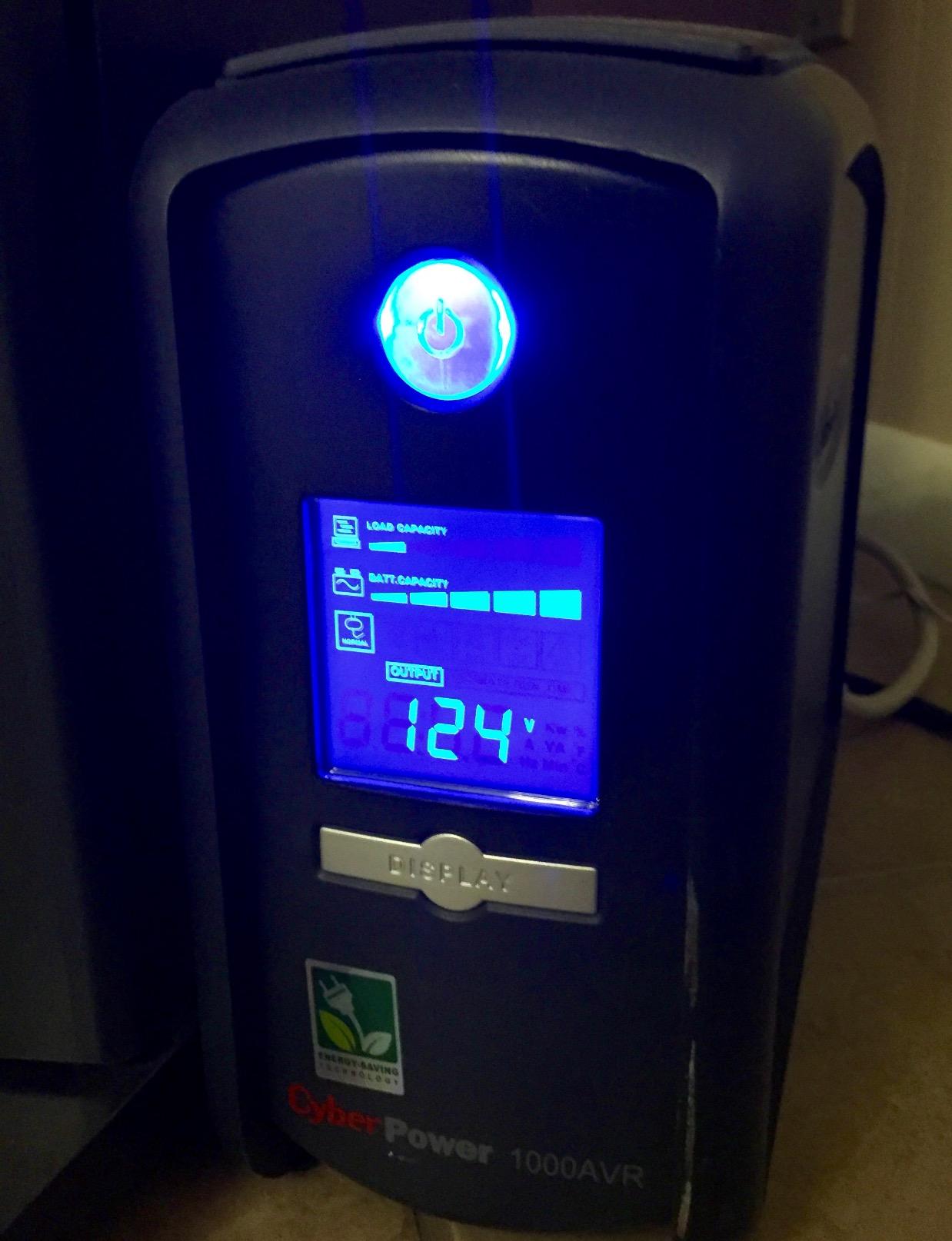 CyberPower CP1000AVRLCD Intelligent LCD UPS Battery Backup customer photo 2