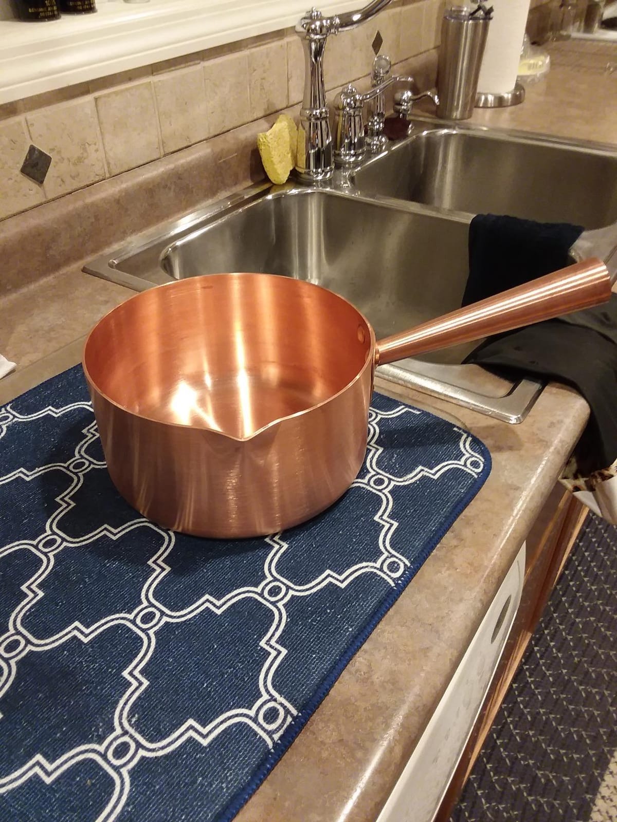 Mauviel M'Passion Copper Sugar & Caramel Sauce Pan, 3.6-qt, Made In France customer photo 1