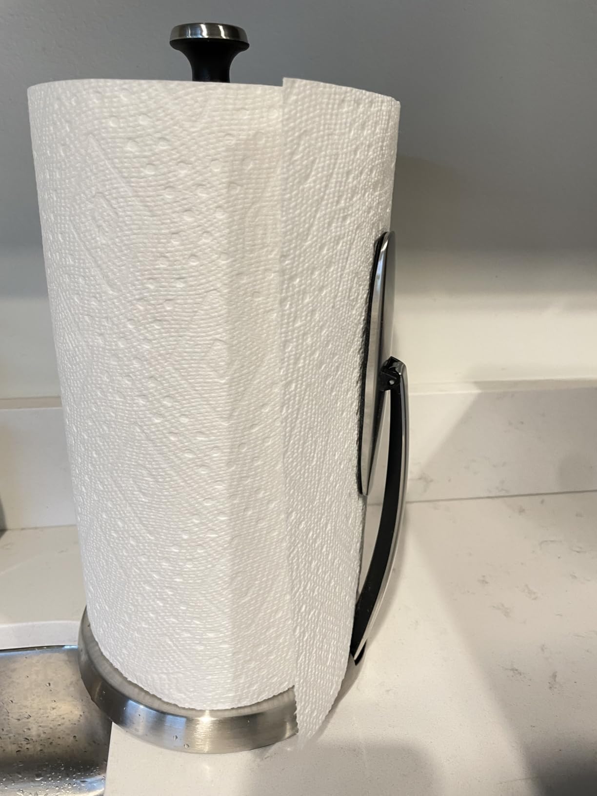OXO Good Grips SimplyTear Paper Towel Holder Countertop for Kitchen customer photo 1