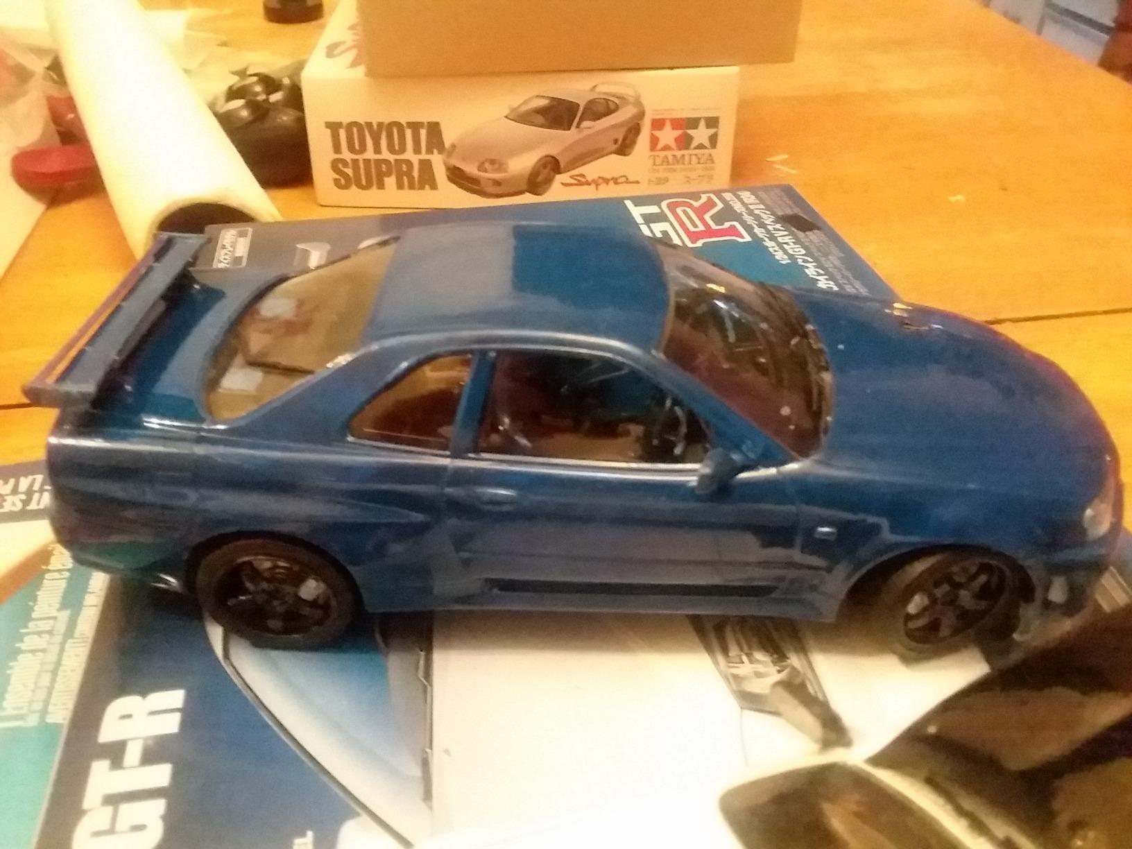 Tamiya Nissan Skyline GT-R R34 V-Spec II 1/24 Scale Model Kit 24258 customer photo 1