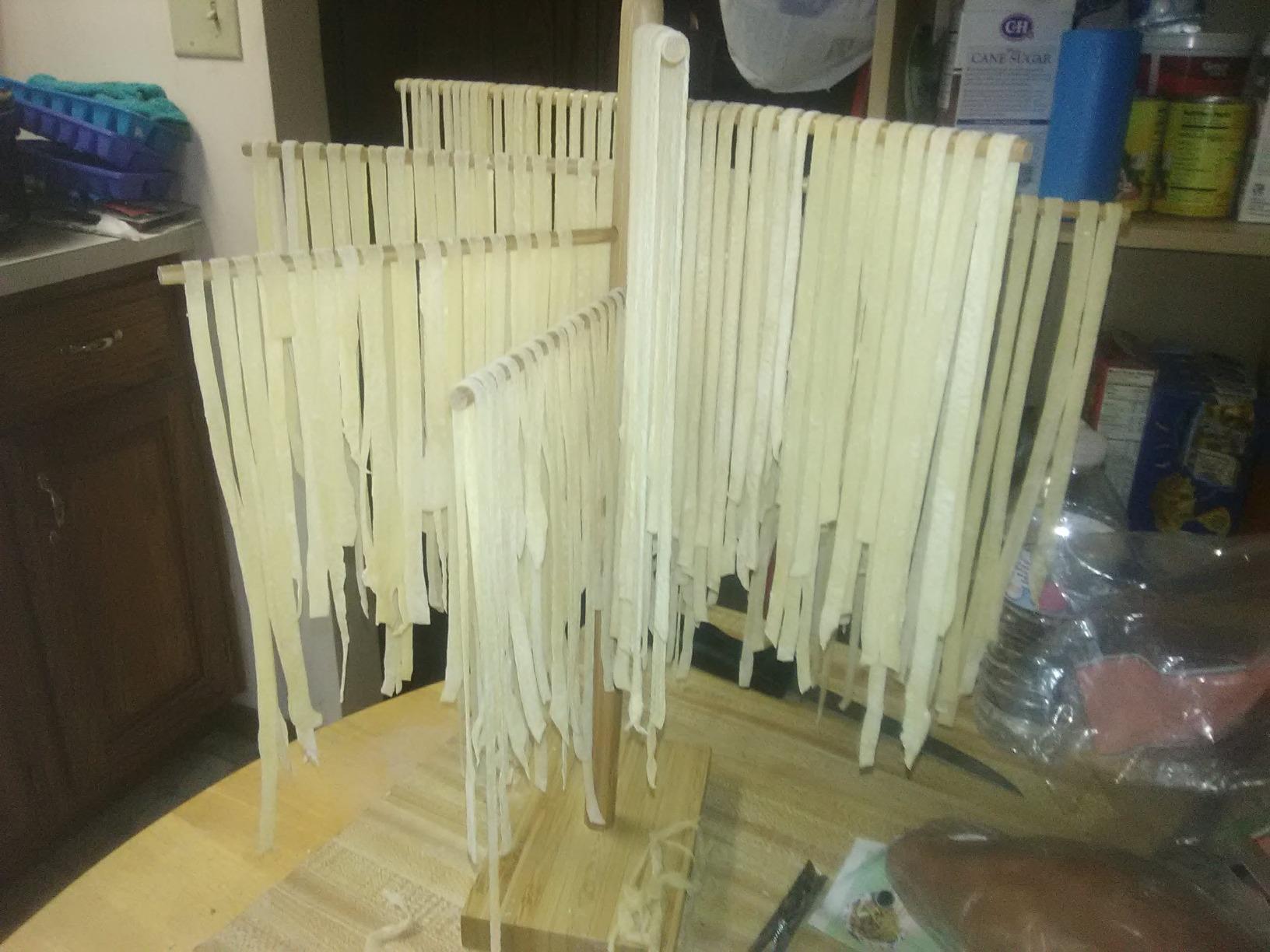 Weston Bamboo Pasta Drying Rack (53-0201), 10 Drying Arms, 16