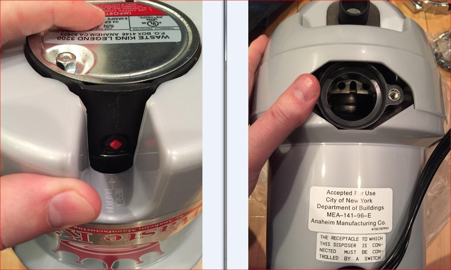 Waste King Garbage Disposal for Kitchen Sink with Power Cord, Food Waste Disposer, L-3200 customer photo 2