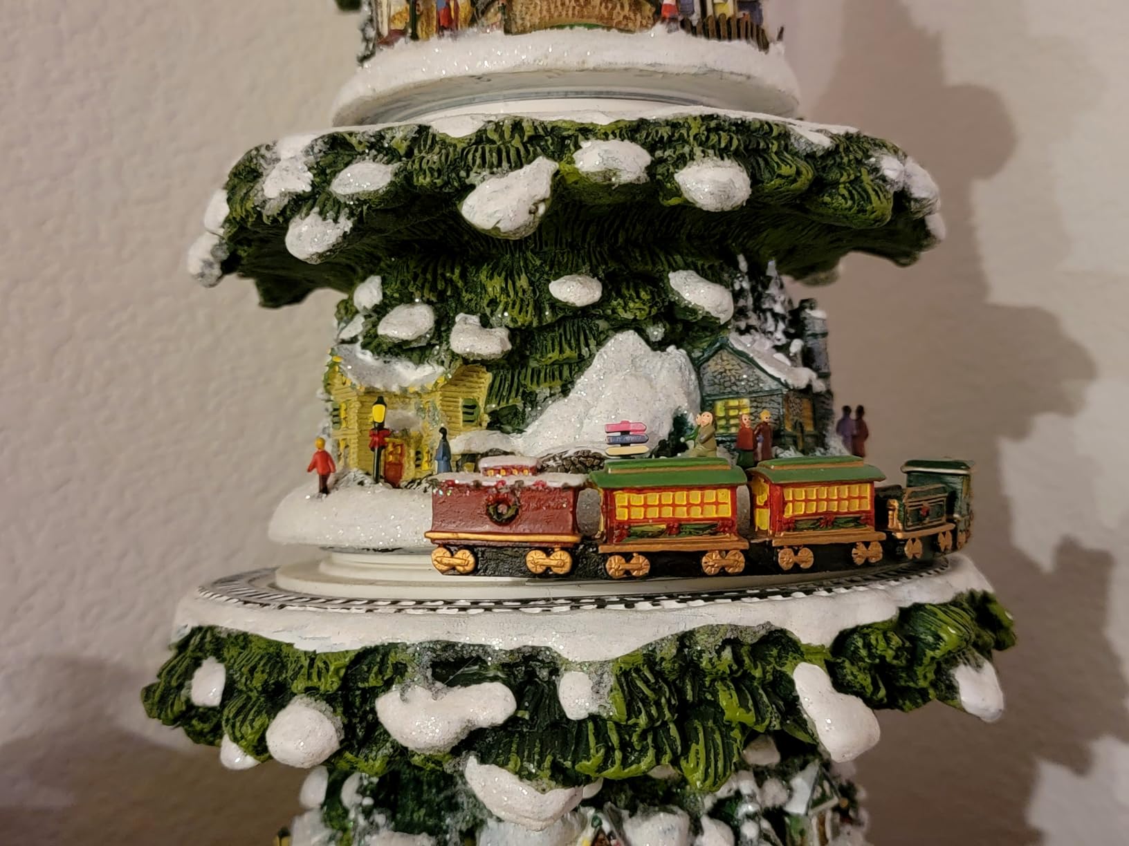 The Bradford Exchange Thomas Kinkade Animated Tabletop Christmas Tree with Train: Wonderland Express customer photo 2