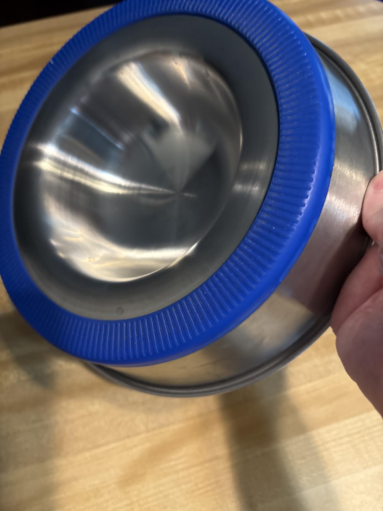 OurPets DuraPet Slow Feed Premium Stainless Steel Bowl - Heavyweight Durable Stainless Steel Dog Food Bowl, Alternative to Snuffle Mat for Dogs-Medium customer photo 1