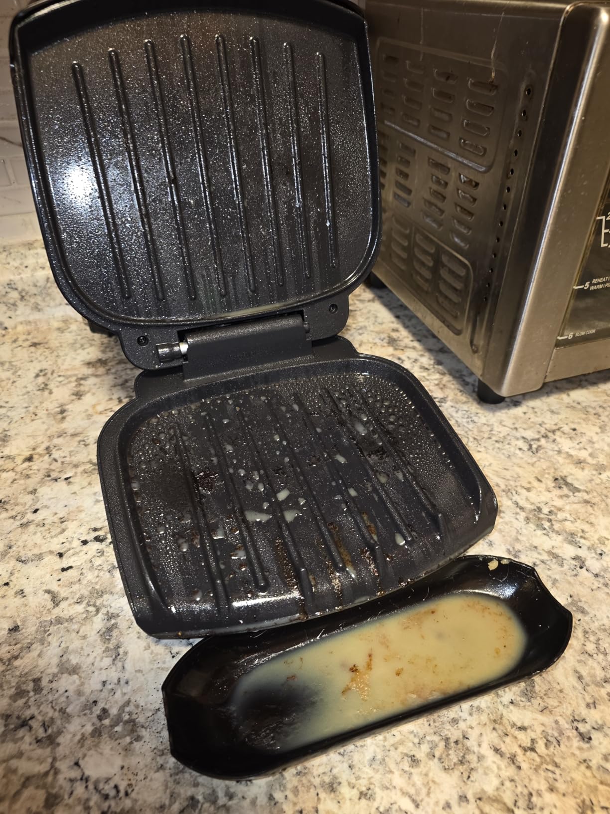 George Foreman GR10B 2-Serving Mini Grill & Panini Press, Compact 7.3” x 5.6” Cooking Surface,1–2 Servings, Dorms & Small Kitchens customer photo 2
