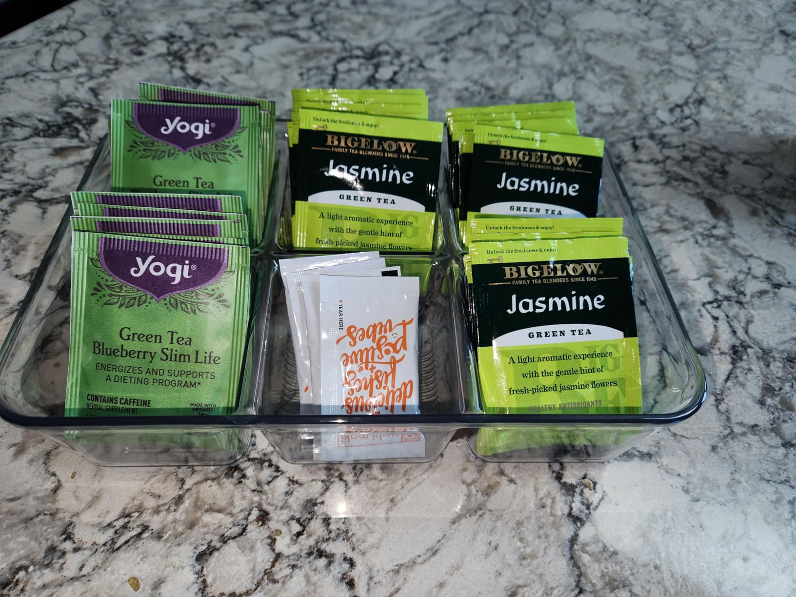 iDesign Clear Tea Bag & Sugar Packet Organizer customer photo 1