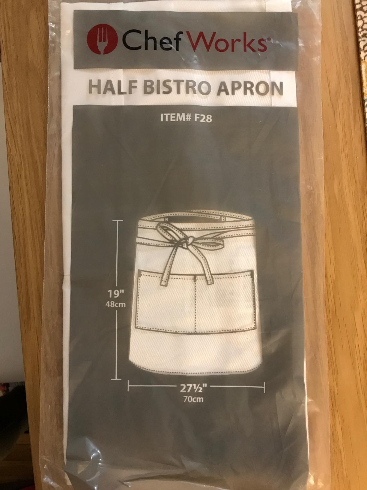 Chef Works Unisex Half Bistro Server Apron customer photo 1
