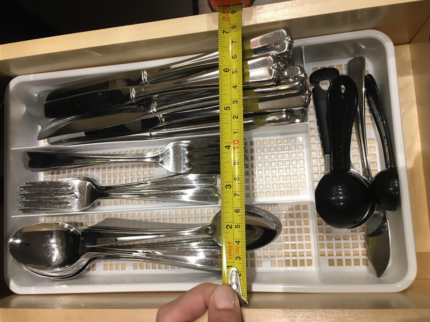 Camco 43508 Cutlery Tray - Designed for RV and Compact Kitchen Drawers - Easily Organize and Store Kitchen Flatware - White customer photo 2