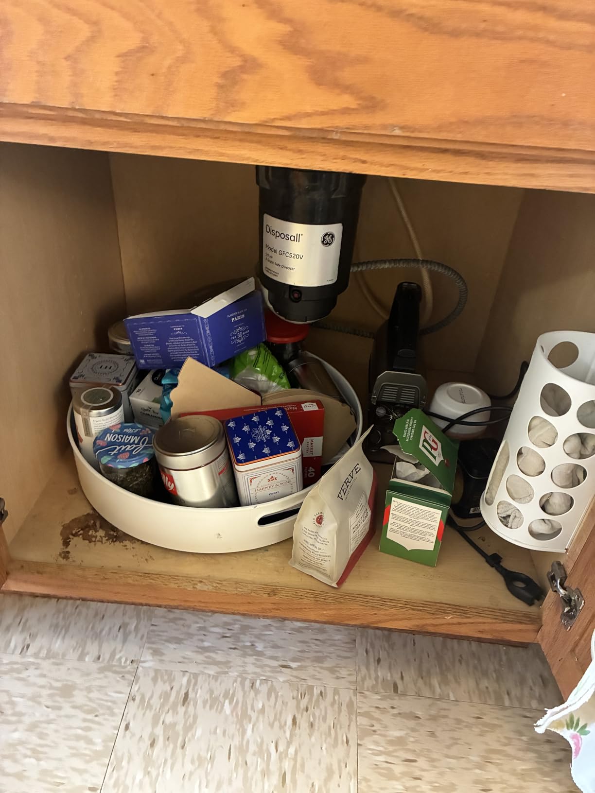 Copco 18 Inch Lazy Susan Turntable Organizer - Nonslip Rotating Cabinet Organizer for Kitchen Pantry, Under Sink, Countertop Storage, Rimmed Edge, Wipe Clean customer photo 1