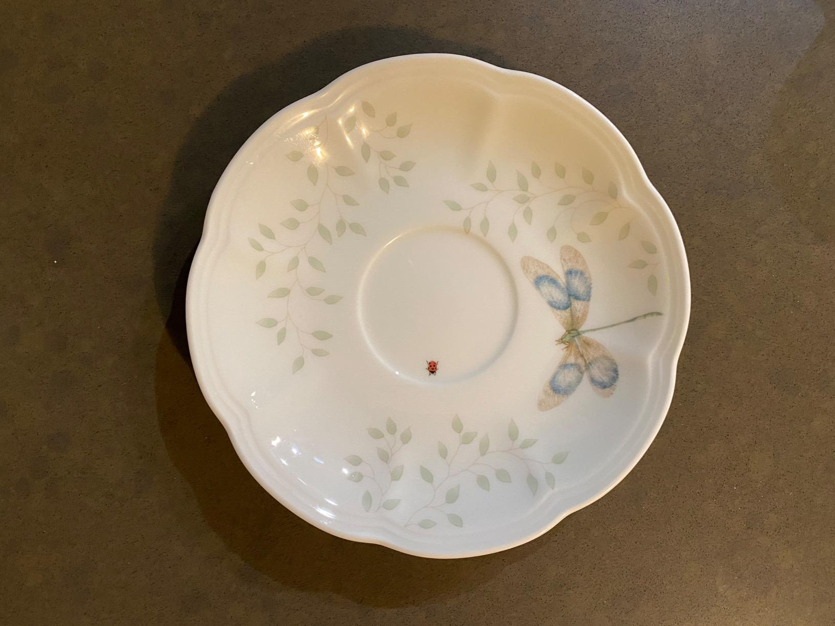 Lenox Butterfly Meadow Blue Porcelain Tea Cup and Saucer Set customer photo 1