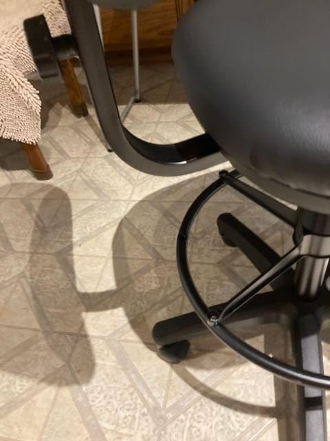 Office Star DC Series Adjustable Drafting Chair with Foot Ring and Sculptured Foam Seat, Black Vinyl customer photo 1