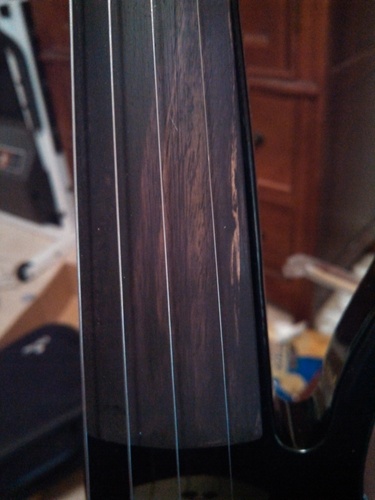Cecilio 4/4 Full Size Electric Violin, Solid Maple with Ebony Fittings, Red customer photo 2