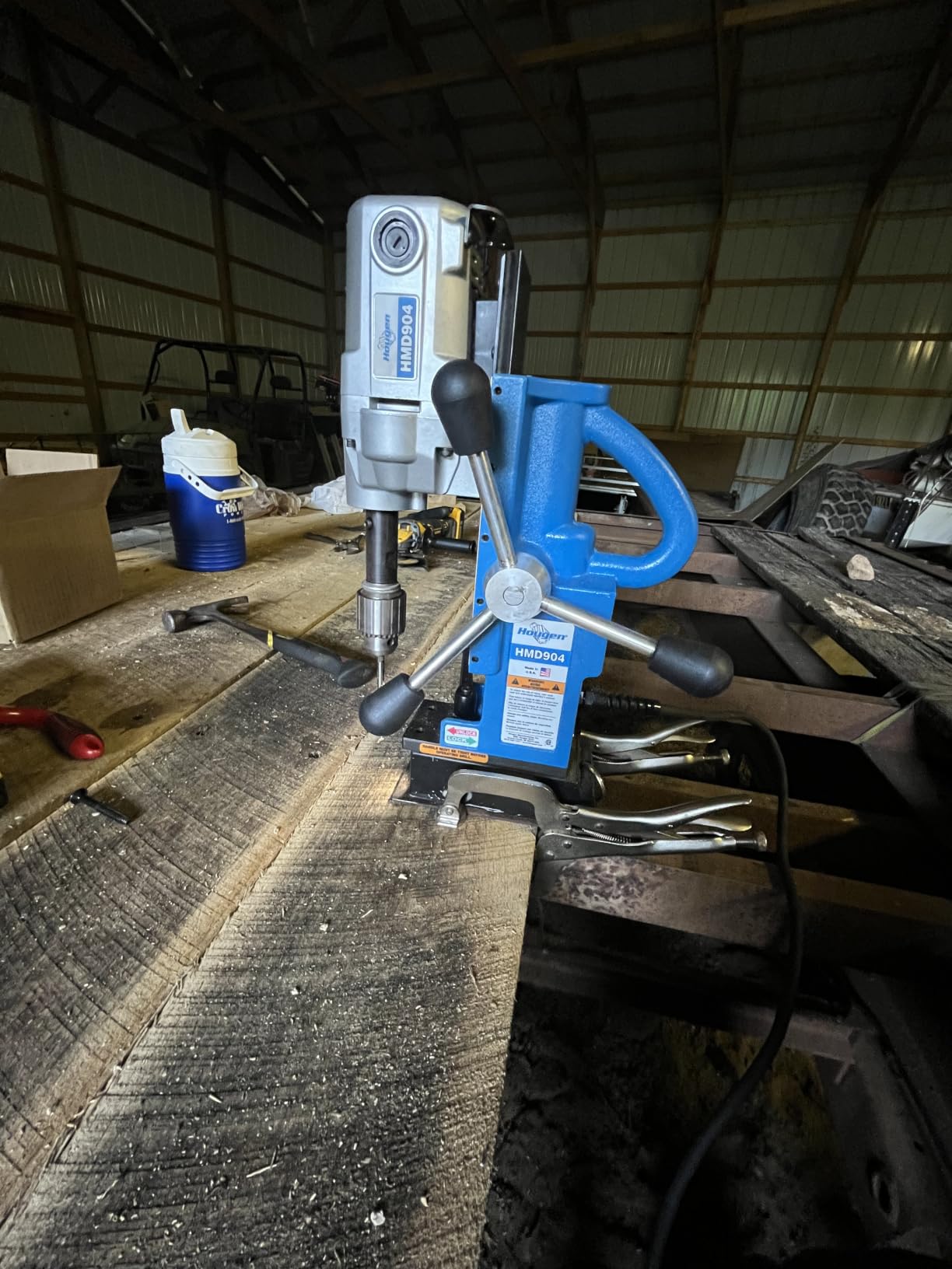 Hougen HMD904 115-Volt Magnetic Drill customer photo 1