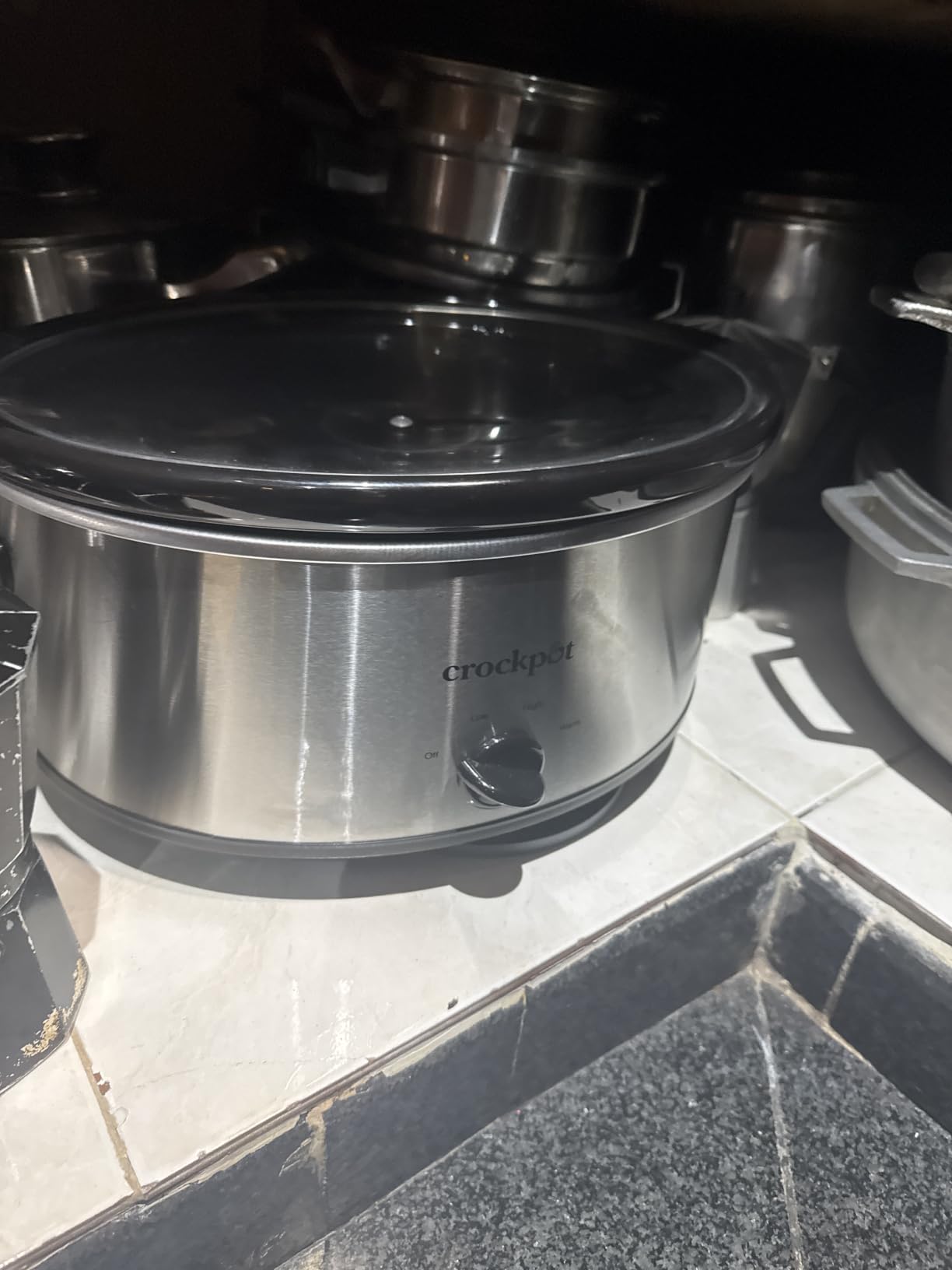 Crock-Pot 7-Quart Manual Slow Cooker, Family Size Serves 8+ People & Fits 6-lb Roast, Removable Stoneware with Warming Setting, Dishwasher Safe for Easy Cleanup, Stainless Steel customer photo 2