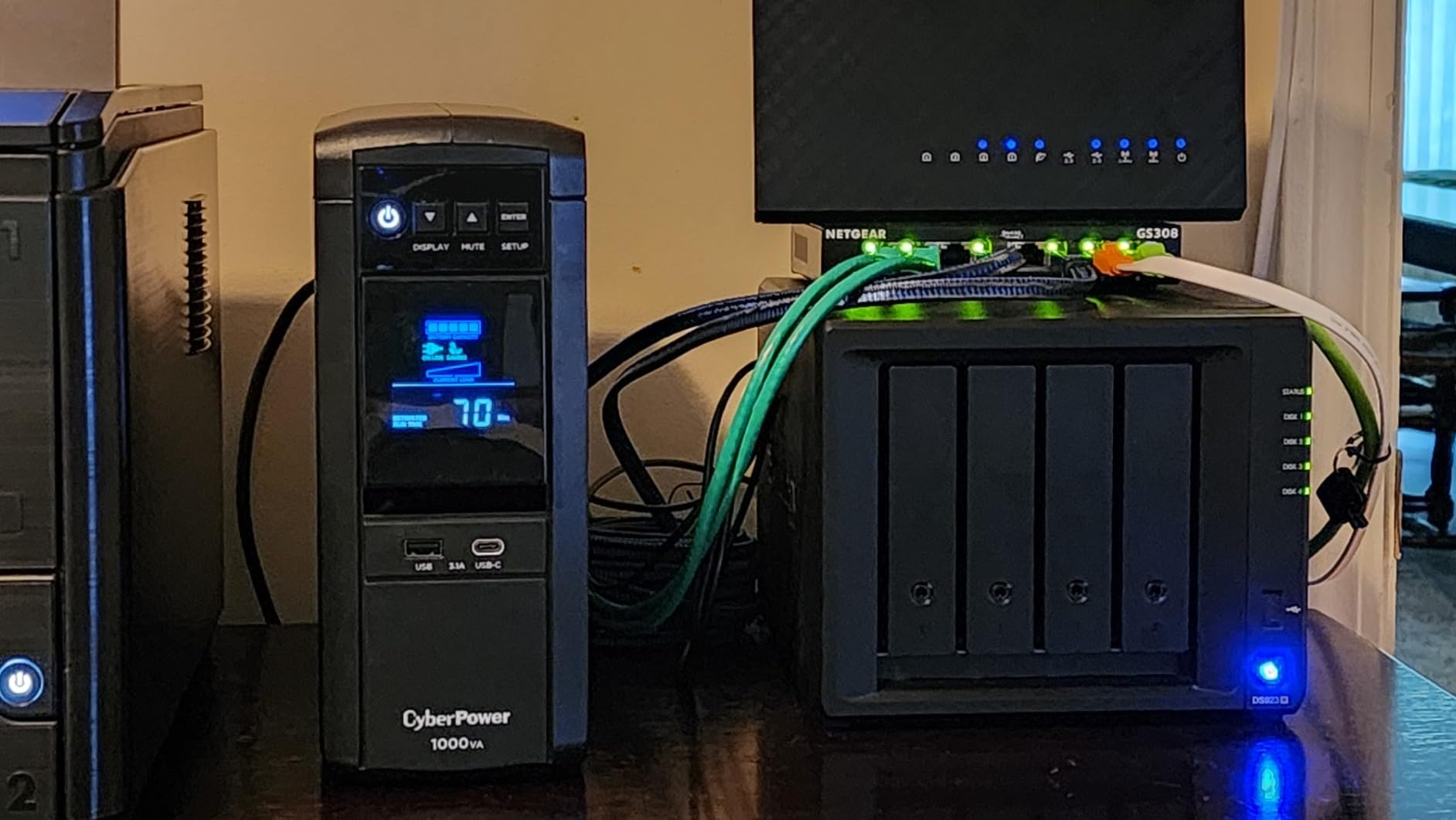 CyberPower CP1000PFCLCD PFC Sinewave UPS Battery Backup and Surge Protector | 1000VA/600W, 10 Outlets, AVR, Mini-Tower, UL Certified customer photo 2