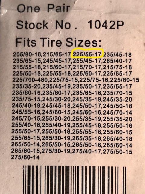 Quality Chain Cobra Cable Passenger Snow Traction Tire Chains (1038) customer photo 1