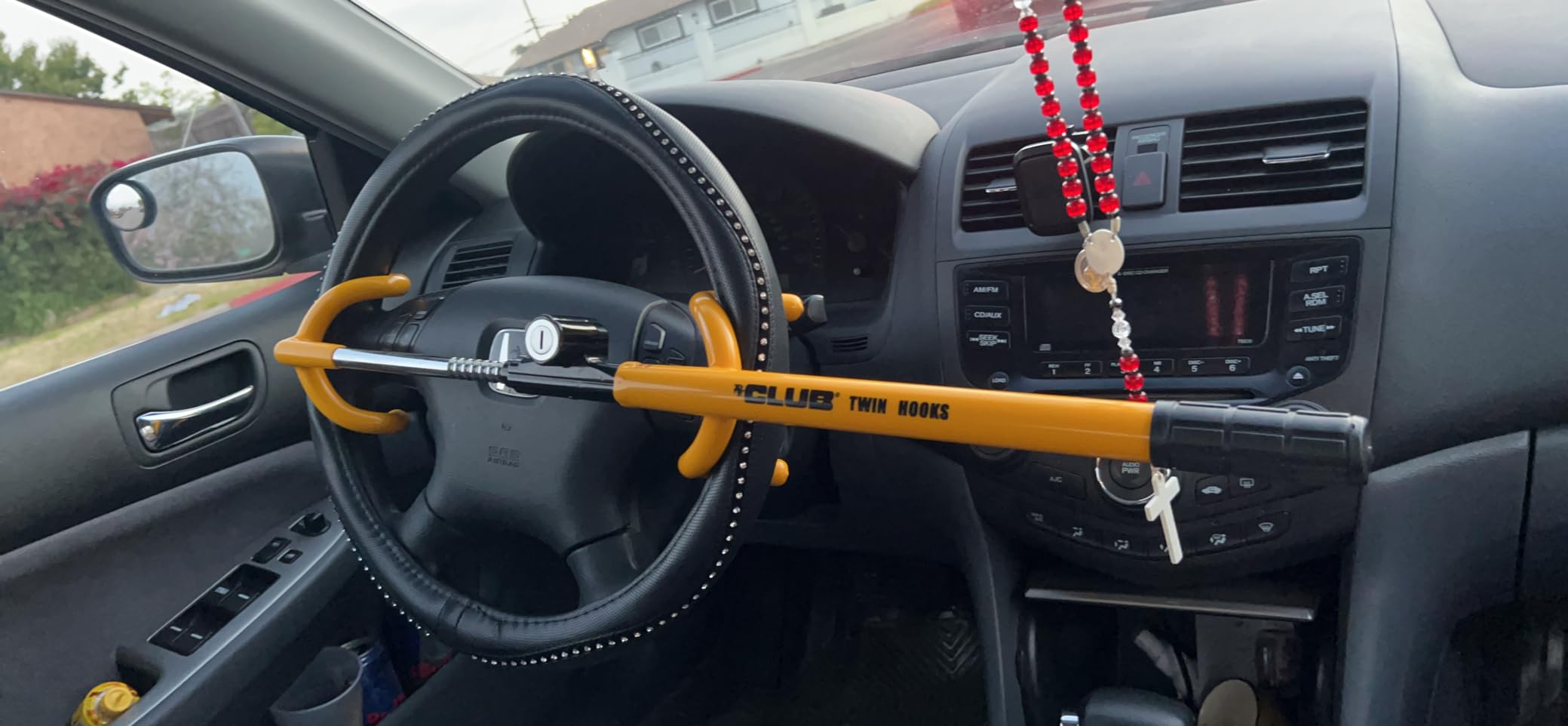Winner International The Club 3000 Twin Hooks Steering Wheel Lock, Yellow customer photo 1