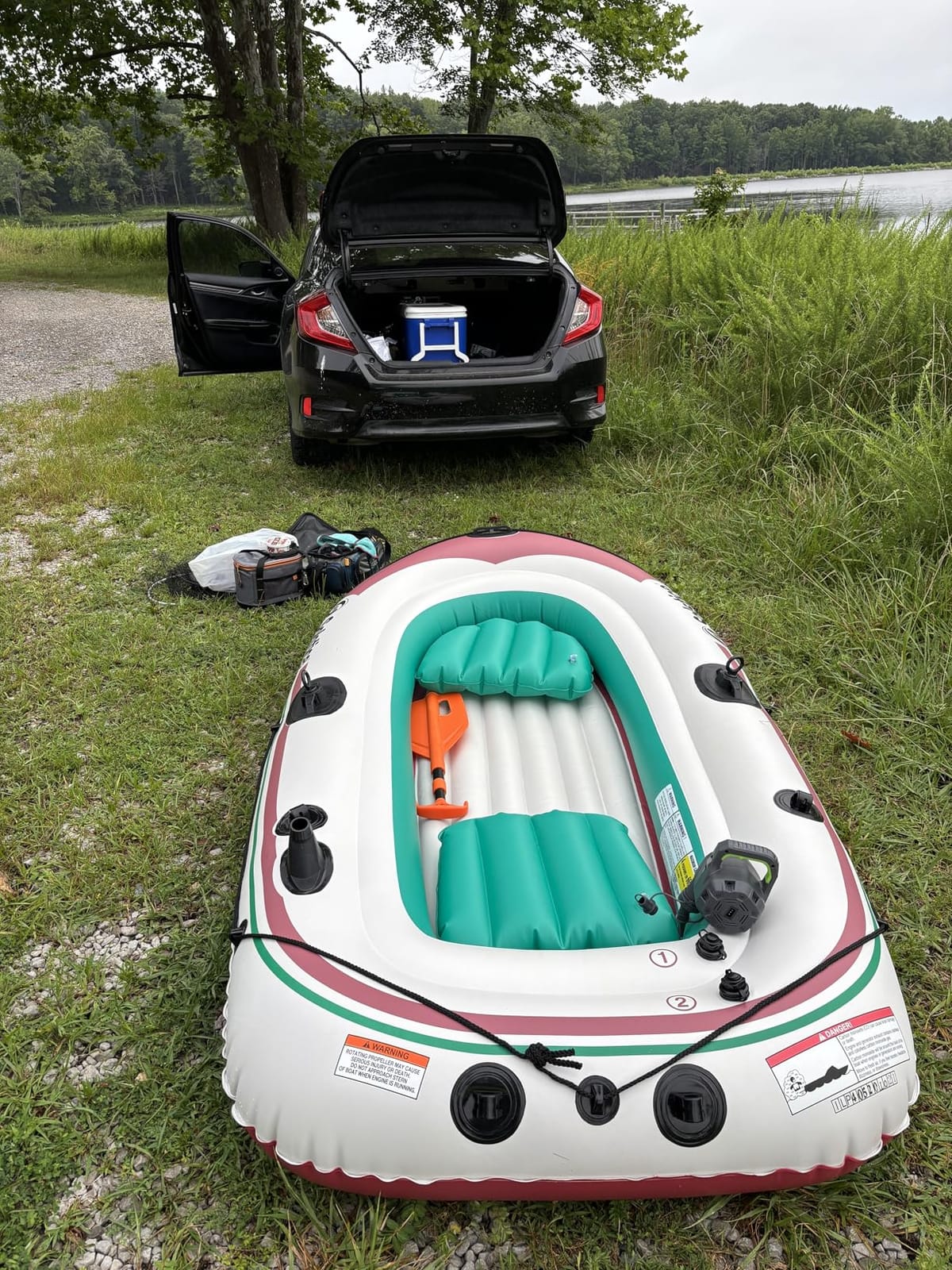 Swimline Solstice | Inflatable Boat for Waterwayss | Voyager 4 Person Raft customer photo 2