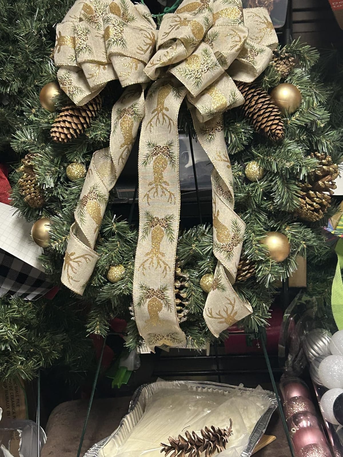 National Tree Company 24in Pre-Lit Norwood Fir Artificial Christmas Wreath customer photo 2