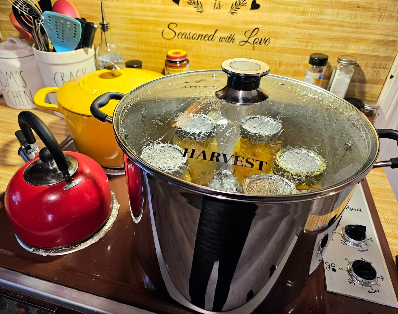 Harvest Stainless Steel 20 Qt Canning Pot with Rack | Water Bath or Steam Canning | Works on All Stovetops Including Induction, Glass, Gas (Stainless Steel Canner + Tools) (Stainless Steel Canner) customer photo 1