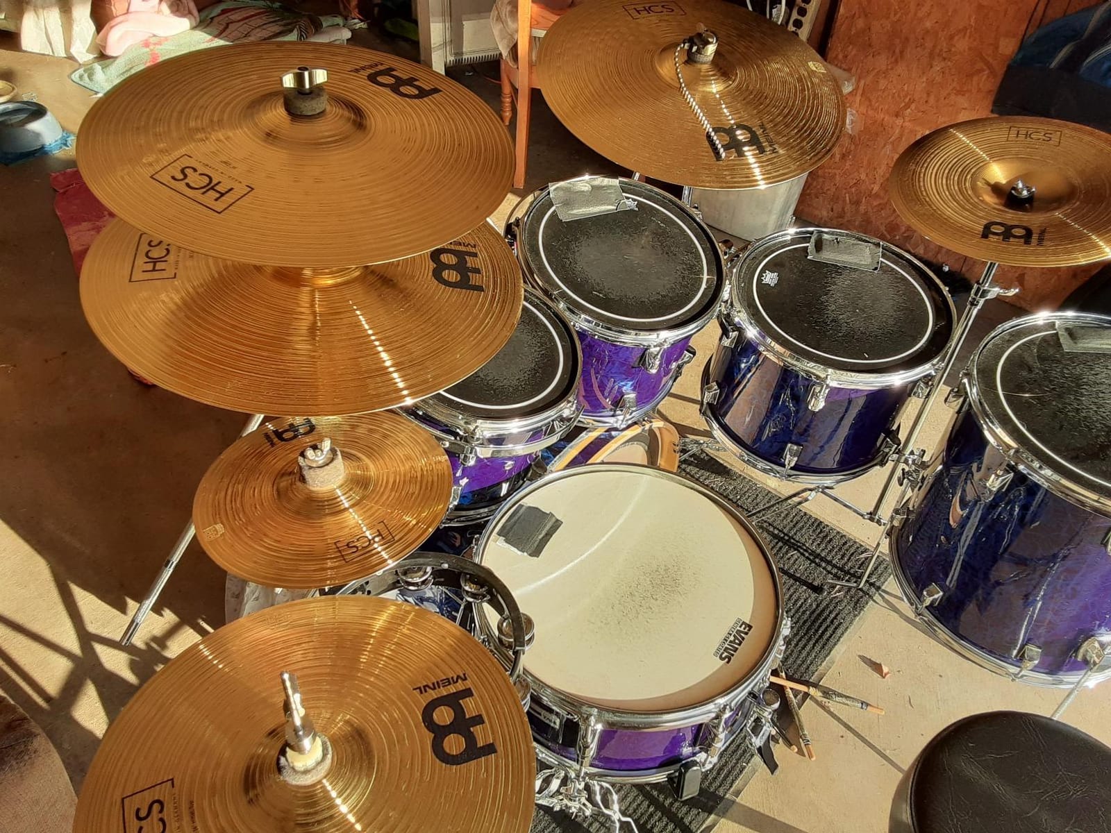 Meinl Cymbals Super Set Box Pack with 14” Hihats, 20” Ride, 16” Crash, 18” Crash, 16” China, and a 10” Splash – HCS Traditional Finish Brass – Made In Germany, 2-YEAR WARRANTY (HCS-SCS) customer photo 1