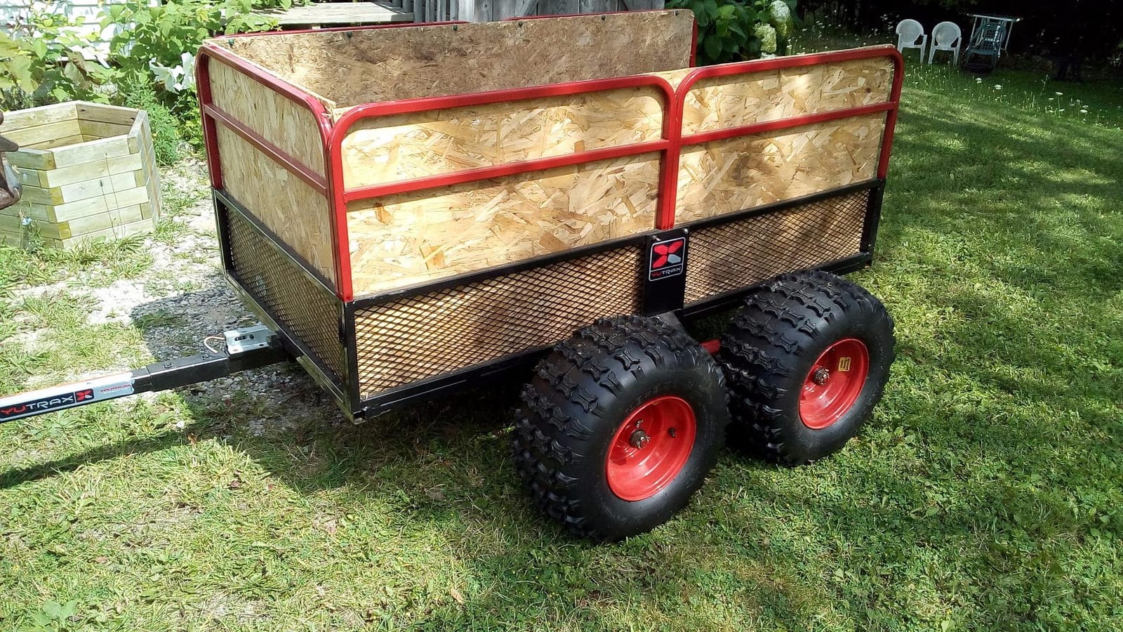 Yutrax Trail Warrior X4 Heavy Duty UTV/ATV Trailer - For Off-Road Use - 1,250 lb. Capacity, TX159 customer photo 1