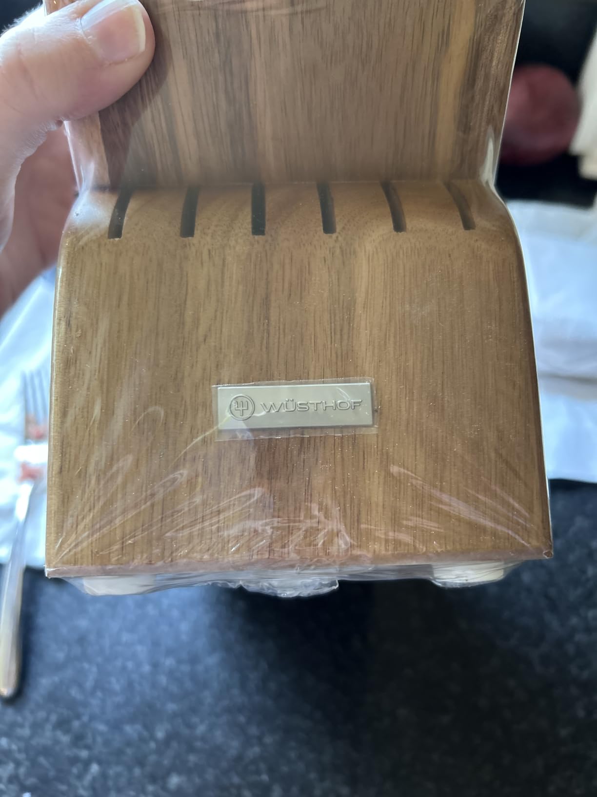 WÜSTHOF 17-Slot Acacia Knife Storage Block customer photo 2