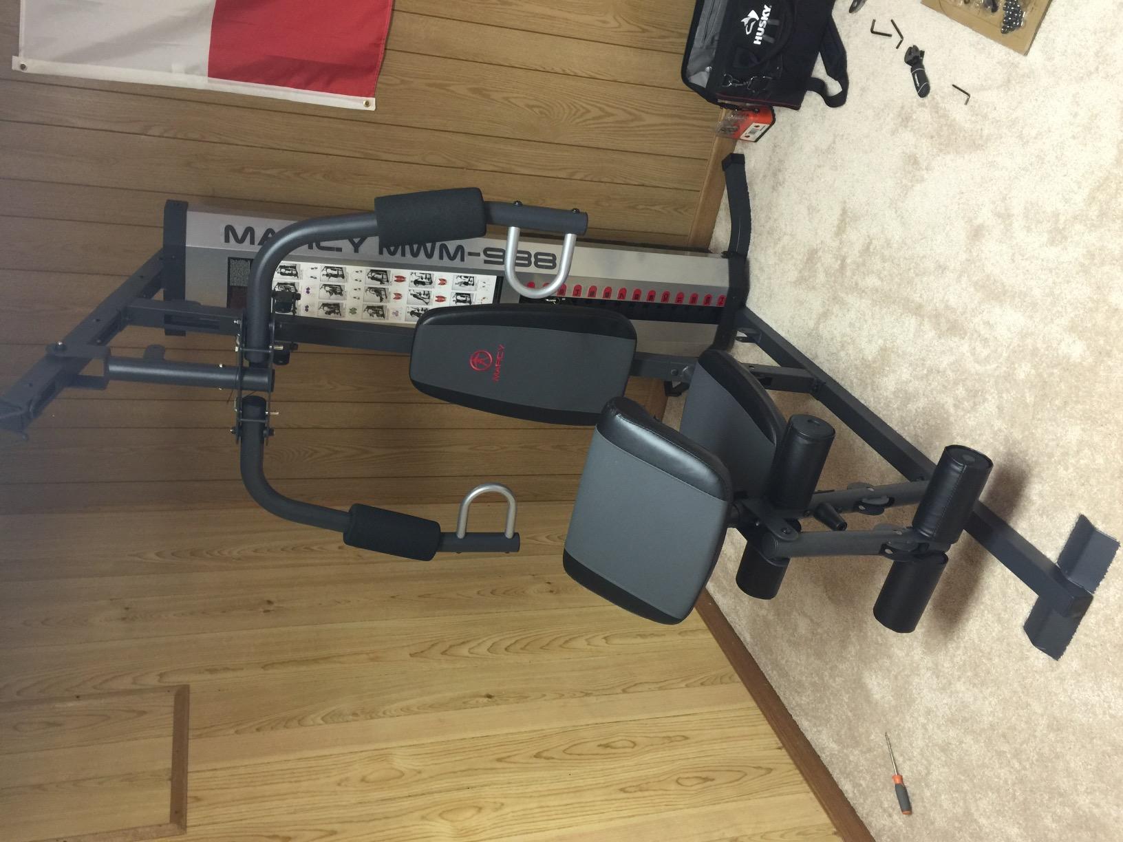 Marcy MWM-988 Multifunction Steel Home Gym 150lb Weight Stack Machine customer photo 1